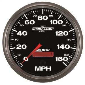 Autometer - AutoMeter GAUGE SPEEDOMETER 5in. 160MPH ELEC. PROGRAMMABLE SPORT-COMP II - 3689 - Image 6