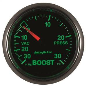 Autometer - AutoMeter GAUGE VAC/BOOST 2 1/16in. 30INHG-30PSI MECHANICAL GS - 3803 - Image 5