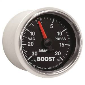 Autometer - AutoMeter GAUGE VAC/BOOST 2 1/16in. 30INHG-20PSI MECHANICAL GS - 3807 - Image 4