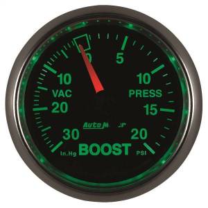 Autometer - AutoMeter GAUGE VAC/BOOST 2 1/16in. 30INHG-20PSI MECHANICAL GS - 3807 - Image 6