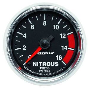 AutoMeter GAUGE NITROUS PRESSURE 2 1/16in. 1600PSI DIGITAL STEPPER MOTOR GS - 3874