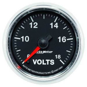 AutoMeter GAUGE VOLTMETER 2 1/16in. 18V DIGITAL STEPPER MOTOR GS - 3891