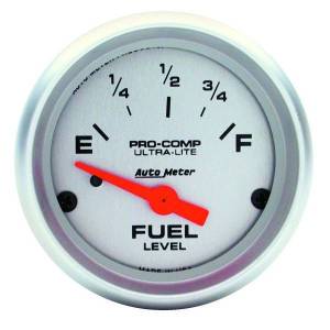 AutoMeter GAUGE FUEL LEVEL 2 1/16in. 240OE TO 33OF ELEC ULTRA-LITE - 4316