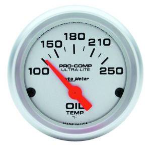 AutoMeter GAUGE OIL TEMP 2 1/16in. 100-250deg.F ELECTRIC ULTRA-LITE - 4347
