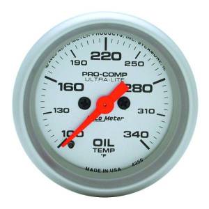 AutoMeter GAUGE OIL TEMP 2 1/16in. 100-340deg.F DIGITAL STEPPER MOTOR ULTRA-LITE - 4356