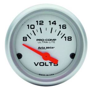 AutoMeter GAUGE VOLTMETER 2 1/16in. 18V ELEC ULTRA-LITE - 4391