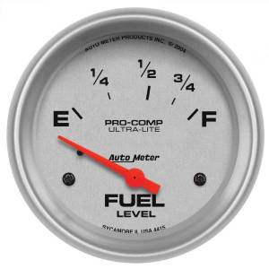 AutoMeter GAUGE FUEL LEVEL 2 5/8in. 73OE TO 10OF ELEC ULTRA-LITE - 4415