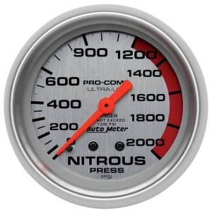 AutoMeter GAUGE NITROUS PRESSURE 2 5/8in. 2000PSI MECHANICAL ULTRA-LITE - 4428