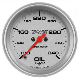 AutoMeter GAUGE OIL TEMP 2 5/8in. 140-340deg.F DIGITAL STEPPER MOTOR ULTRA-LITE - 4456