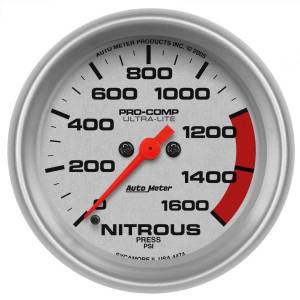 AutoMeter GAUGE NITROUS PRESS 2 5/8in. 1600PSI DIGITAL STEPPER MOTOR ULTRA-LITE - 4474