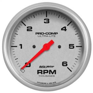 AutoMeter GAUGE TACHOMETER 5in. 6K RPM IN-DASH ULTRA-LITE - 4476