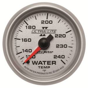 AutoMeter GAUGE WATER TEMP 2 1/16in. 120-240deg.F MECHANICAL ULTRA-LITE II - 4932