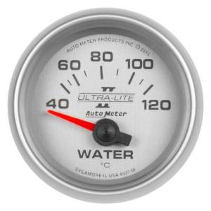 AutoMeter GAUGE WATER TEMP 2 1/16in. 40-120deg.C ELECTRIC ULTRA-LITE II - 4937-M