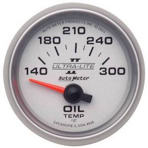 AutoMeter GAUGE OIL TEMP 2 1/16in. 140-300deg.F ELECTRIC ULTRA-LITE II - 4948