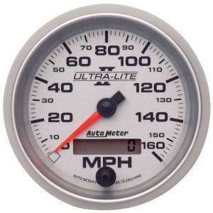 AutoMeter GAUGE SPEEDOMETER 3 3/8in. 160MPH ELEC. PROGRAMMABLE ULTRA-LITE II - 4988