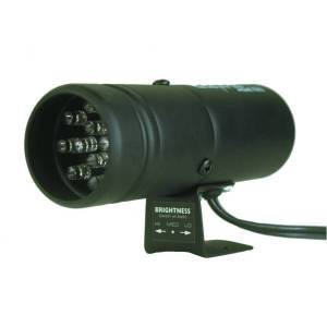 AutoMeter SHIFT LIGHT 12 AMBER LED PEDESTAL BLACK SUPER-LITE - 5332