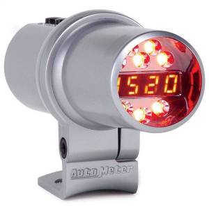 Autometer - AutoMeter SHIFT LIGHT DIGITAL W/AMBER LED SILVER PEDESTAL MOUNT DPSS LEVEL 1 - 5344 - Image 2