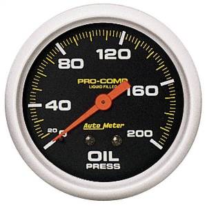 AutoMeter GAUGE OIL PRESS 2 5/8in. 200PSI LIQUID FILLED MECH PRO-COMP - 5422