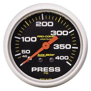 AutoMeter GAUGE PRESSURE 2 5/8in. 400PSI LIQUID FILLED MECH PRO-COMP - 5424