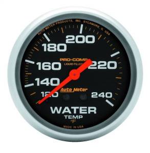 AutoMeter GAUGE WATER TEMP 2 5/8in. 120-240deg.F LIQUID FILLED MECH 12FT. PRO-COMP - 5433
