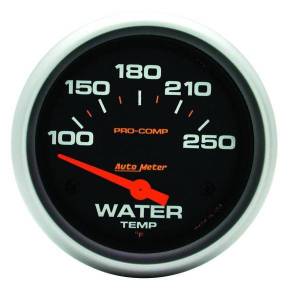 AutoMeter GAUGE WATER TEMP 2 5/8in. 100-250deg.F ELECTRIC PRO-COMP - 5437