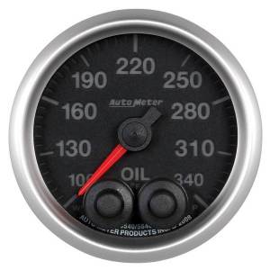 AutoMeter GAUGE OIL TEMP 2 1/16in. 340deg.F STEPPER MOTOR W/PEAK/WARN ELITE - 5640