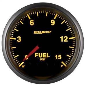 Autometer - AutoMeter GAUGE FUELP 2 1/16in. 15PSI STEPPER MOTOR W/PEAK/WARN ELITE-4AN SENSOR - 5667-05702-A - Image 3