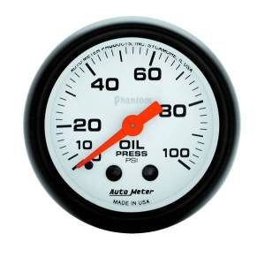 AutoMeter GAUGE OIL PRESSURE 2 1/16in. 100PSI MECHANICAL PHANTOM - 5721