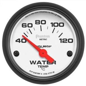 AutoMeter GAUGE WATER TEMP 2 1/16in. 40-120deg.C ELECTRIC PHANTOM - 5737-M