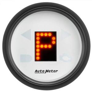 Autometer - AutoMeter GAUGE GEAR POS 2 1/16in. INCL INDICATORS WHITE DIAL RED LED BLACK BEZEL - 5759 - Image 2