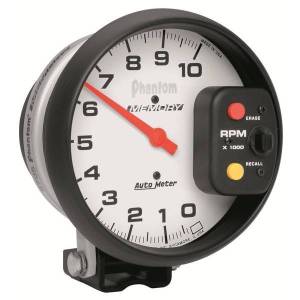 AutoMeter GAUGE TACHOMETER 5in. 10K RPM PEDESTAL W/PEAK RPM MEMORY PHANTOM - 5795