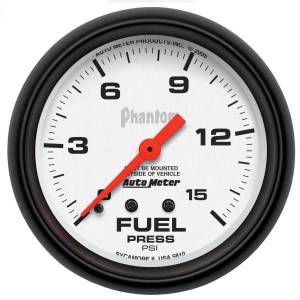 AutoMeter GAUGE FUEL PRESSURE 2 5/8in. 15PSI MECHANICAL PHANTOM - 5810