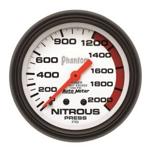 AutoMeter GAUGE NITROUS PRESSURE 2 5/8in. 2000PSI MECHANICAL PHANTOM - 5828