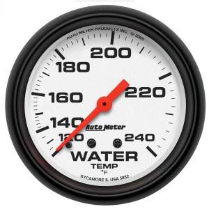 AutoMeter GAUGE WATER TEMP 2 5/8in. 120-240deg.F MECHANICAL PHANTOM - 5832