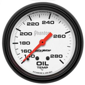 Autometer - AutoMeter GAUGE OIL TEMP 2 5/8in. 140-280deg.F MECHANICAL PHANTOM - 5841 - Image 1