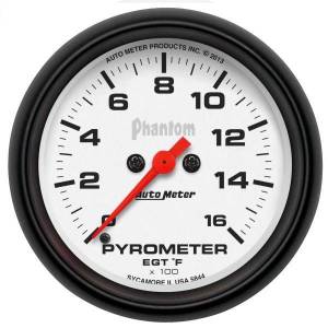 AutoMeter GAUGE PYROMETER (EGT) 2 5/8in. 1600deg.F DIGITAL STEPPER MOTOR PHANTOM - 5844
