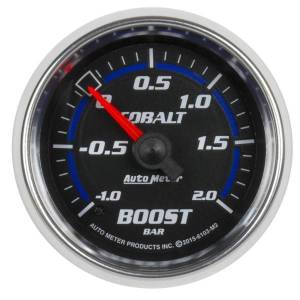 AutoMeter GAUGE VAC/BOOST 2 1/16in.-1-+2 BAR MECHANICAL COBALT - 6103-M2