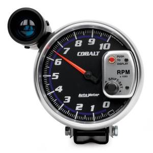 AutoMeter GAUGE TACHOMETER 5in. 10K RPM PEDESTAL W/EXT. SHIFT-LITE COBALT - 6299