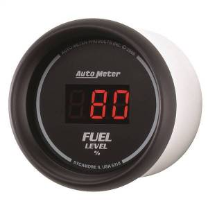 Autometer - AutoMeter GAUGE FUEL LEVEL 2 1/16in. 0-280O PROGRAM. DIGITAL BLACK DIAL W/RED LED - 6310 - Image 2