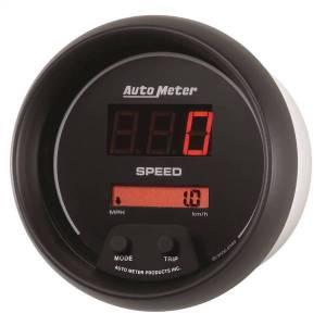 Autometer - AutoMeter GAUGE SPEEDO 3 3/8in. 260MPH/260KM/H ELEC PROGRAM DIGITAL BLACK W/RED LED - 6388 - Image 2