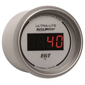 Autometer - AutoMeter GAUGE PYROMETER (EGT) 2 1/16in. 1600deg.F DIGITAL SILVER DIAL W/RED LED - 6545 - Image 3