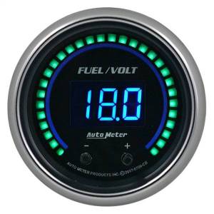 AutoMeter GAUGE FUEL/VOLT 2 1/16in. TWO CHANNEL SELECTABLE COBALT ELITE DIGITAL - 6709-CB