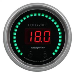 AutoMeter GAUGE FUEL/VOLT 2 1/16in. TWO CHANNEL SELECTABLE SPORT-COMP ELITE DIGITAL - 6709-SC