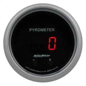 AutoMeter GAUGE PYROMETER 2 1/16in. TWO CHANNEL SELECTABLE SPORT-COMP ELITE DIGITAL - 6744-SC