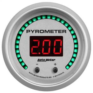 AutoMeter GAUGE PYROMETER 2 1/16in. TWO CHANNEL SELECTABLE ULTRA-LITE ELITE DIGITAL - 6744-UL