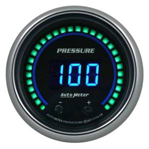 AutoMeter GAUGE PRESSURE 2 1/16in. TWO CHANNEL SELECTABLE COBALT ELITE DIGITAL - 6752-CB