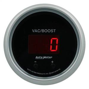 Autometer - AutoMeter GAUGE VAC/BOOST 2 1/16in. TWO CHANNEL SELECTABLE SPORT-COMP ELITE DIGITAL - 6758-SC - Image 2