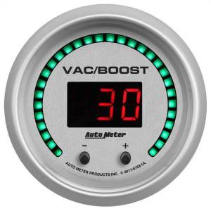 AutoMeter GAUGE VAC/BOOST 2 1/16in. TWO CHANNEL SELECTABLE ULTRA-LITE ELITE DIGITAL - 6758-UL