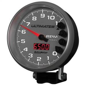 Autometer - AutoMeter GAUGE TACH 5in. 11K RPM PEDESTAL DATALOGGING ULTIMATE III PLAYBACK SILVER - 6886 - Image 3