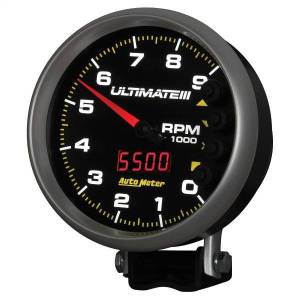 Autometer - AutoMeter GAUGE TACH 5in. 9K RPM PEDESTAL DATALOGGING ULTIMATE III PLAYBACK BLACK - 6887 - Image 3